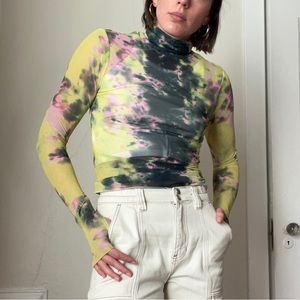 Tie dye AFRM Mesh Long-sleeve